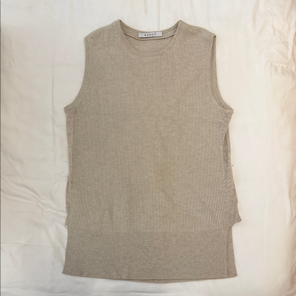 KOKUN Cahsmere Sweater Tank Top M